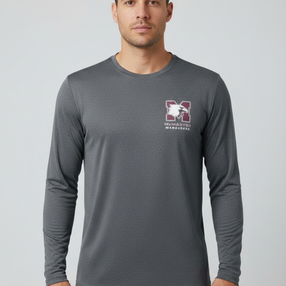 Men's Gray Long Sleeve Shirt